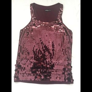 Apt 9 Sequin Tank Top
